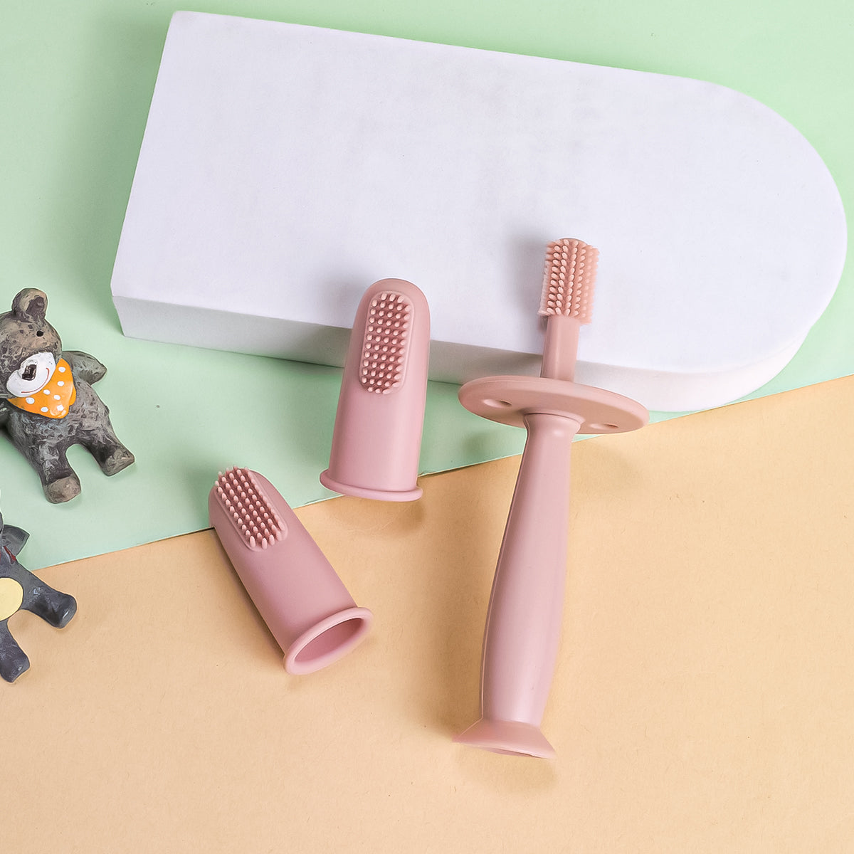 Bebek Diş Kaşıyıcı Diş Fırçası, bebekler İçin Güvenli Diş Kaşıma Oyuncağı