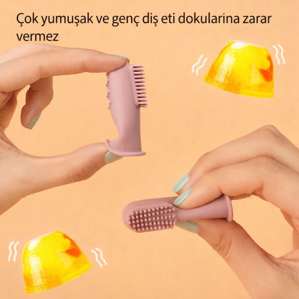Bebek Diş Kaşıyıcı Diş Fırçası, bebekler İçin Güvenli Diş Kaşıma Oyuncağı