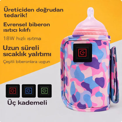 USB Taşınabilir 3 Kademeli Biberon Isıtıcı